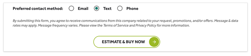 Example of CtB's opt in marketing content.